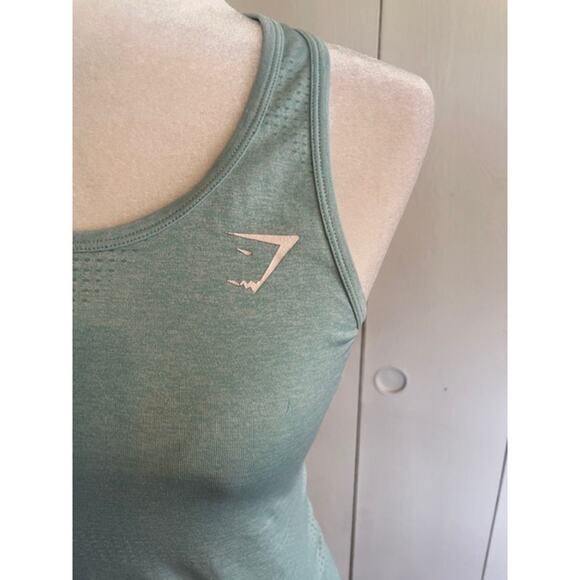 Gymshark Size Small Racerback‎ Tank Top Light Green - Picture 2 of 5